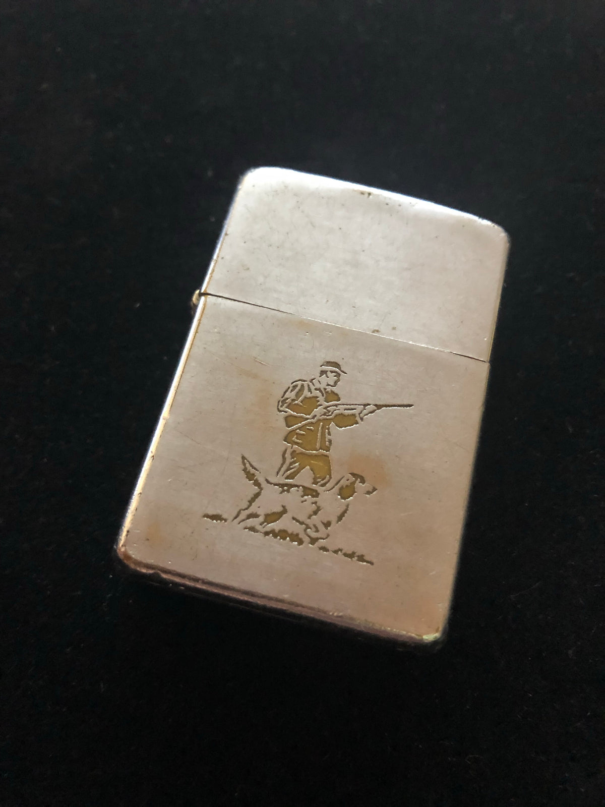 1955 Classic Hunter & Dog Vintage Zippo Lighter — Collectors Flame