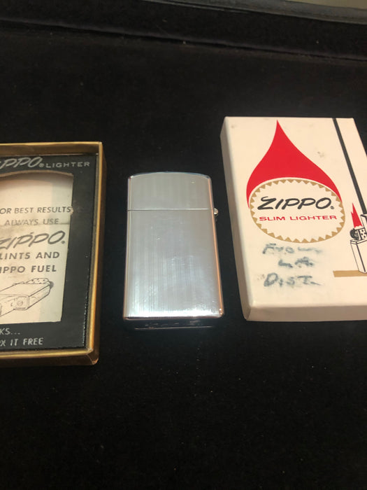 1971 Vintage Engine Turned Slim Zippo in Box - NOS