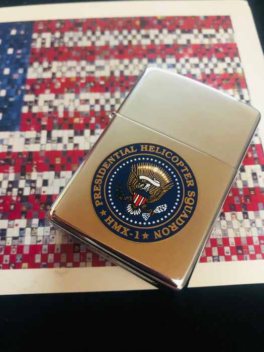 2000 Presidential Helicopter Squadron HMX1 High Polish Zippo Lighter