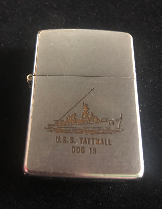 1968 USS Tattnall Vintage Zippo Lighter  - US Navy Destroyer