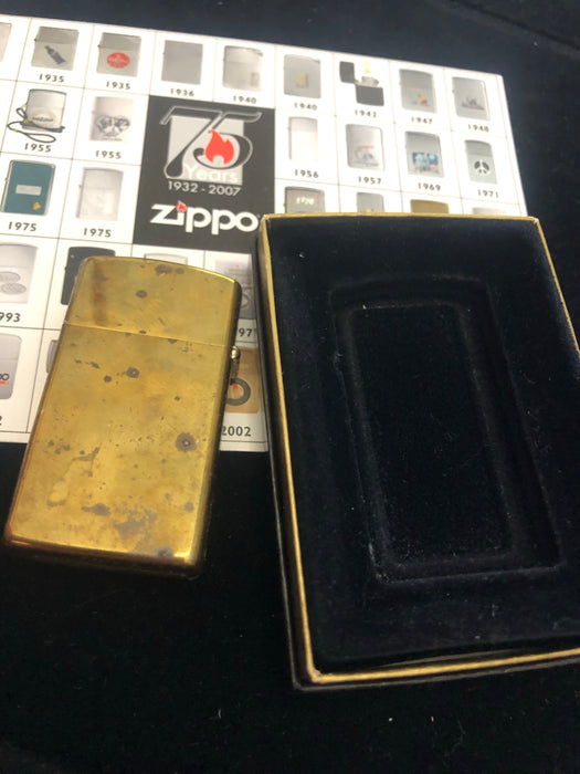 1991 Marlboro Brass Star Longhorn Vintage Zippo Lighter