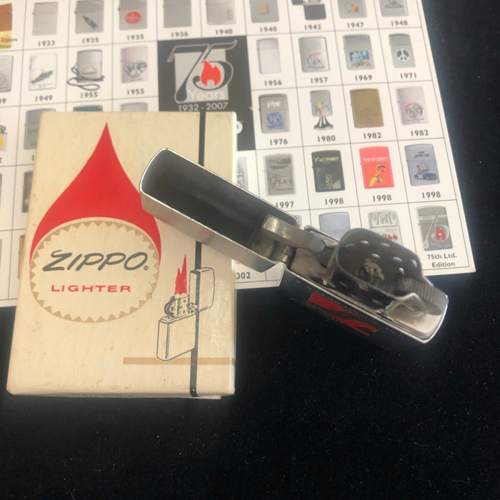 1961 Sea-Land Services Vintage Zippo Lighter in Box