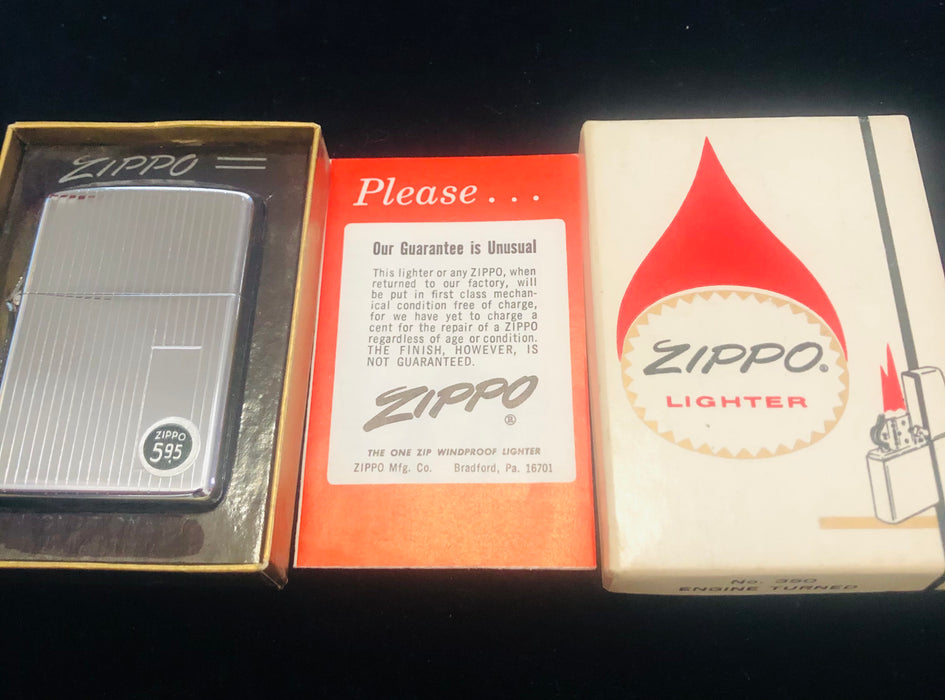 1970 Engine Turned Vintage Zippo