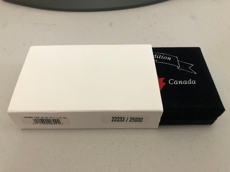 2002 Silver Plated Final Run for Zippo Canada - Numbered Collector’s Edition