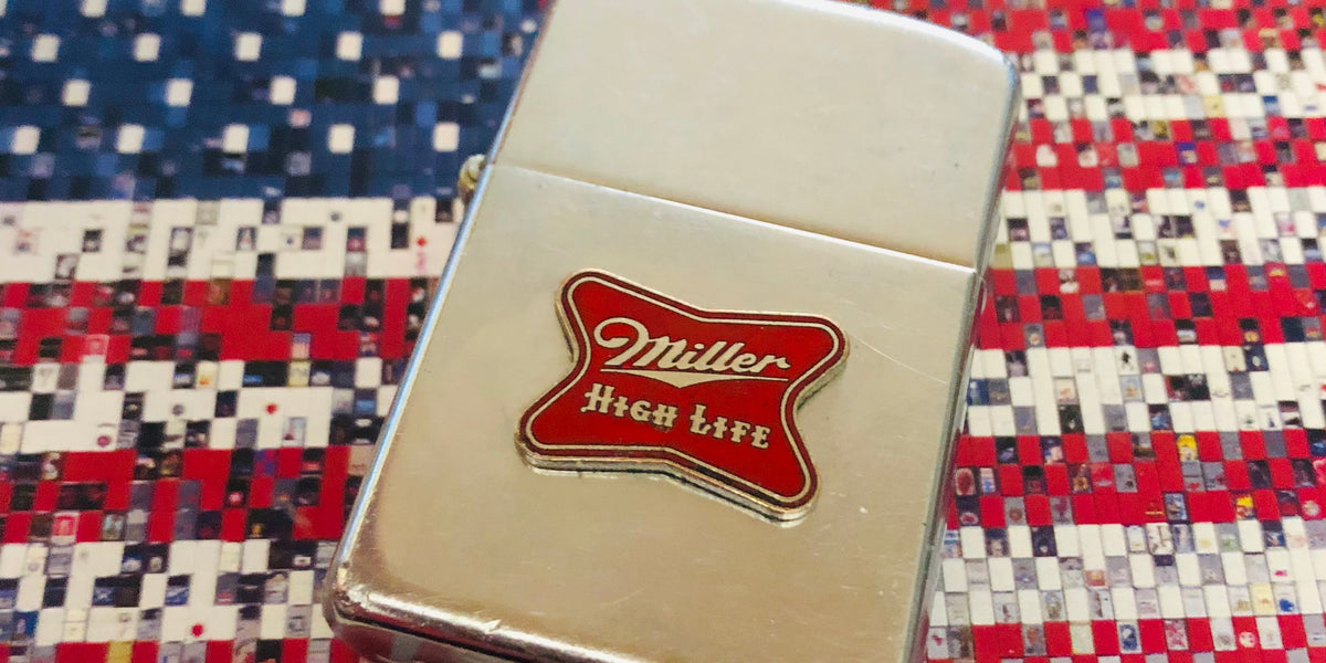 1955 Miller High Life 2-Sided 100th Anniversary Affixed Emblem 