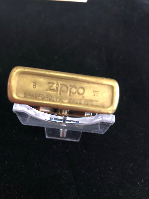 1991 Vintage Brass Marlboro Longhorn Steer Zippo Lighter - NO Monogram Initials