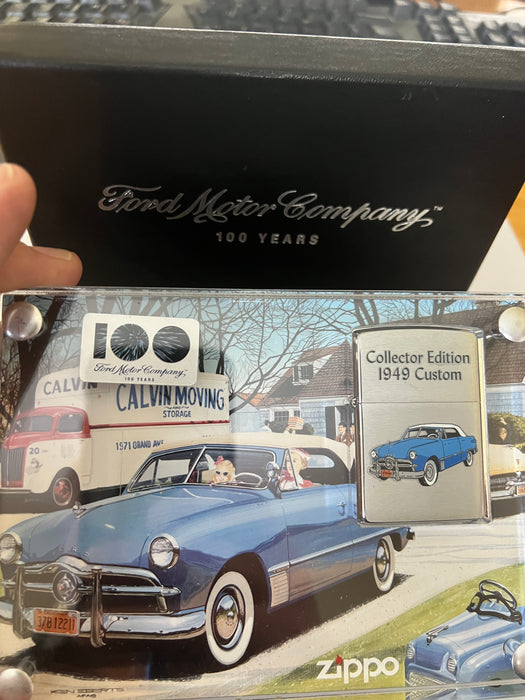 Ford 100 Year Anniversary Zippo Lighter Set - 1949 Ford