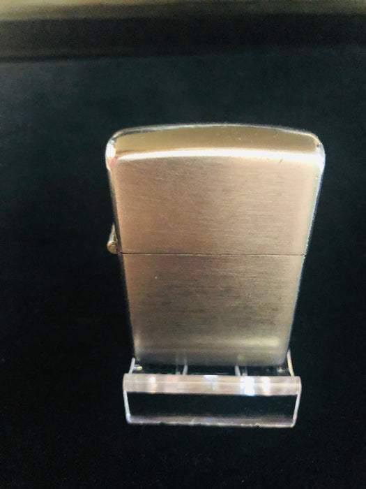 1949 Three-Barrel Brushed-Finish Zippo Lighter -  Case in Very Good Condition