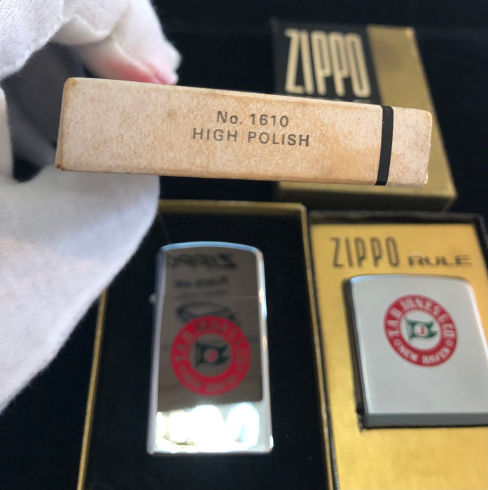 1973 TAD Jones Vintage Zippo Lighter with Matching Rule