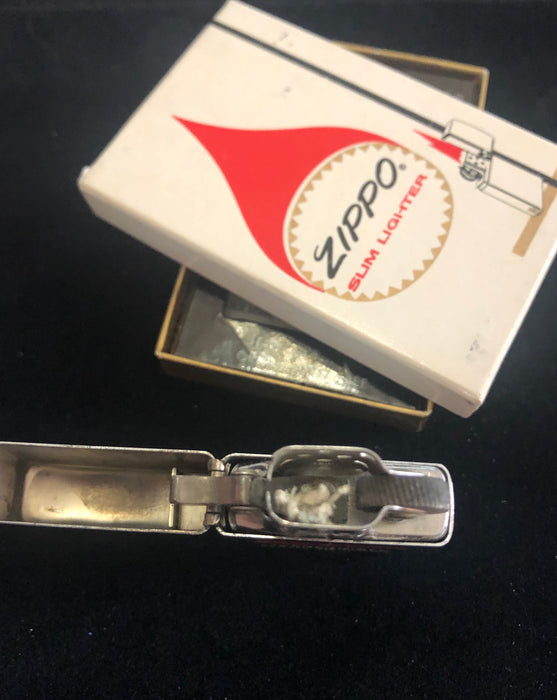 1966 Baran’s Transit Lines Slim Zippo Lighter - NOS