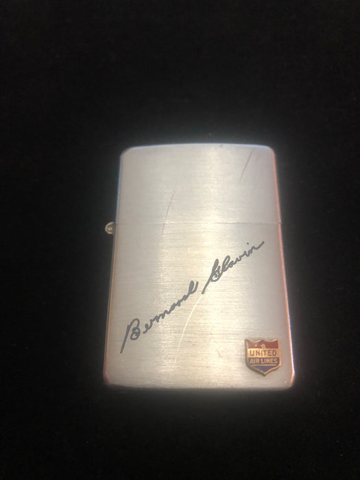 1950 or ‘51 United Airlines Emblem Vintage Zippo Lighter - Nickel Silver Insert