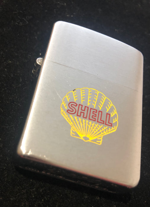 1956 Shell Vintage Zippo Lighter in Red Candy Stripe Box