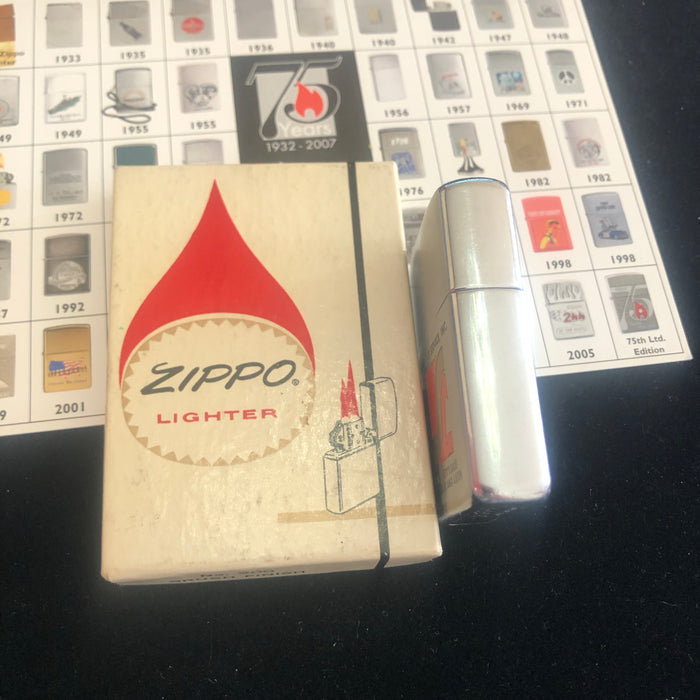 1961 Sea-Land Services Vintage Zippo Lighter in Box