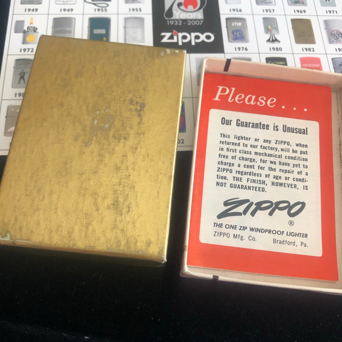 1961 Sea-Land Services Vintage Zippo Lighter in Box