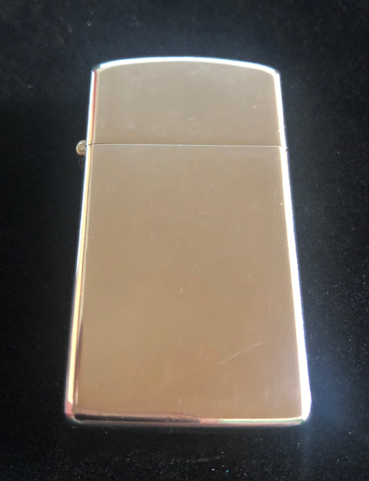 1975 High Polish Slim Zippo Lighter - Used - Very Good