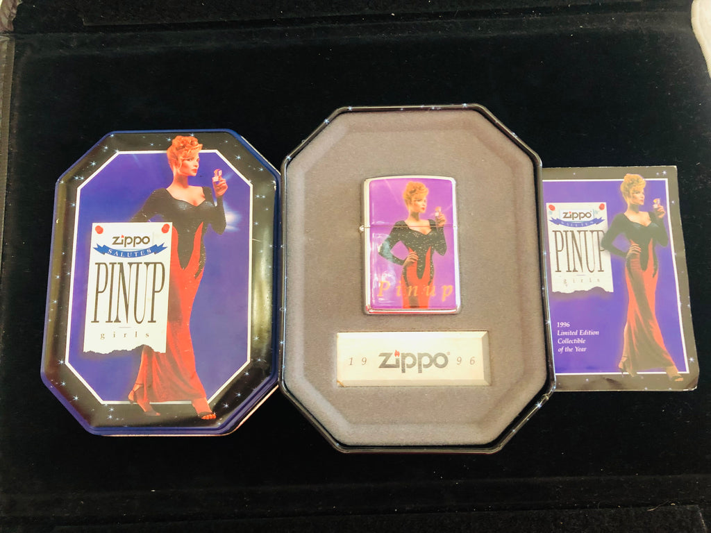 1996 COTY Pinup “Joan” Vintage Zippo in Tin