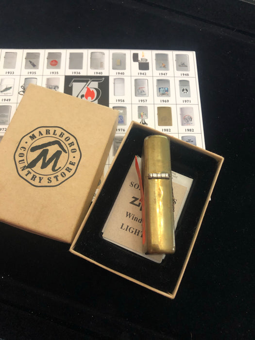 1994 Marlboro Brass Country Store Bronco Zippo Vintage Lighter 