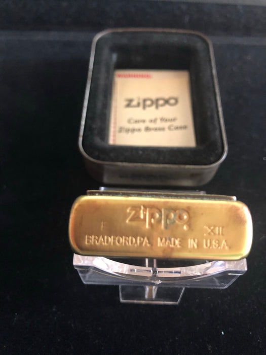 1996 All Brass Barrett Smythe Eagle Over the Mesa Zippo Lighter