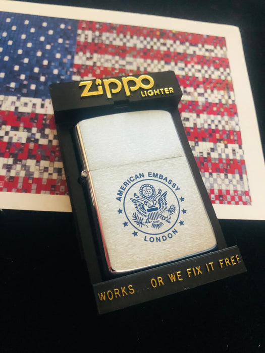 1988 American Embassy - London - Vintage Zippo Lighter