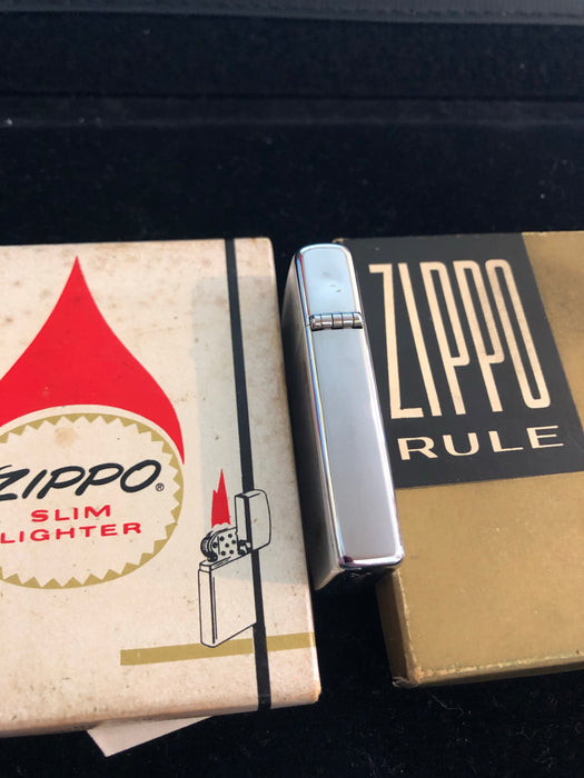 1973 TAD Jones Vintage Zippo Lighter with Matching Rule