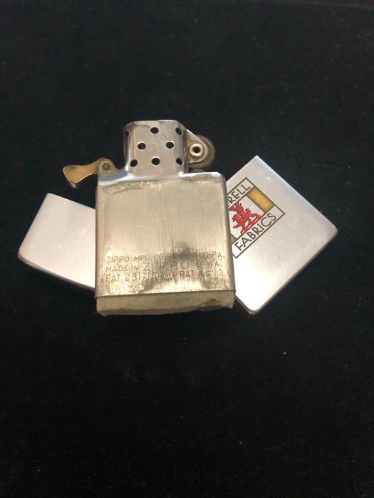 1955 Pepperell Fabrics Vintage Zippo Lighter