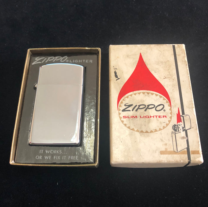 1974 Vintage High Polish Slim Zippo Lighter