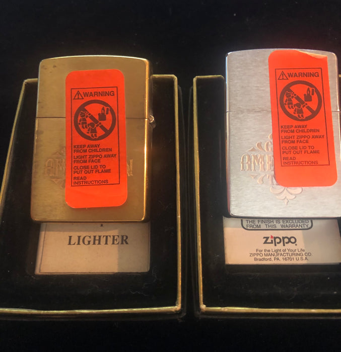 1995 Barrett Smythe Great American Train Vintage Zippo Lighters.