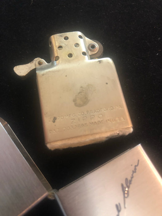 1950 or ‘51 United Airlines Emblem Vintage Zippo Lighter - Nickel Silver Insert