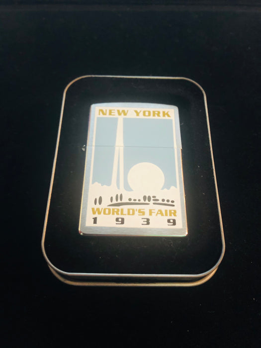 1999 New York 1939 Worlds Fair Zippo Lighter - Rare 60 Year Anniversary