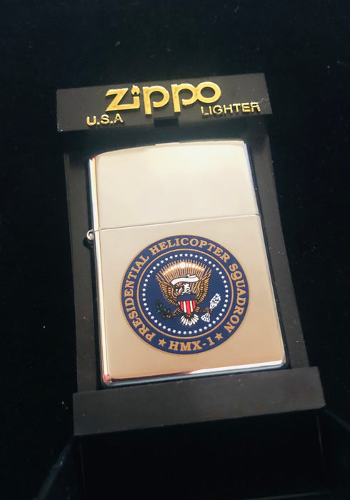 2000 Presidential Helicopter Squadron HMX1 High Polish Zippo Lighter