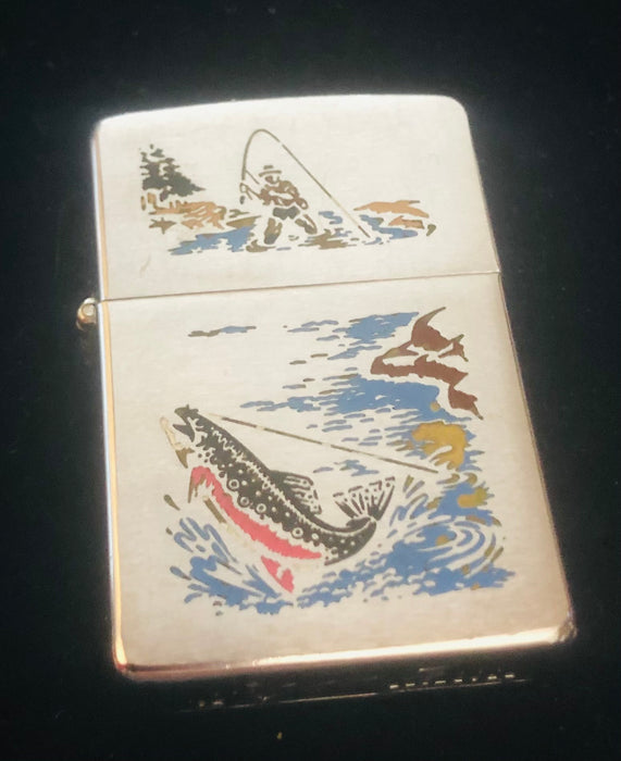 1968 Sportsman Series Fisherman Vintage Zippo Lighter