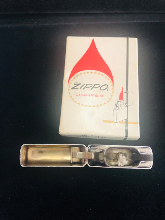 1968 Great Lakes Steel Safety Award Brushed Chrome Vintage Zippo Lighter - NOS