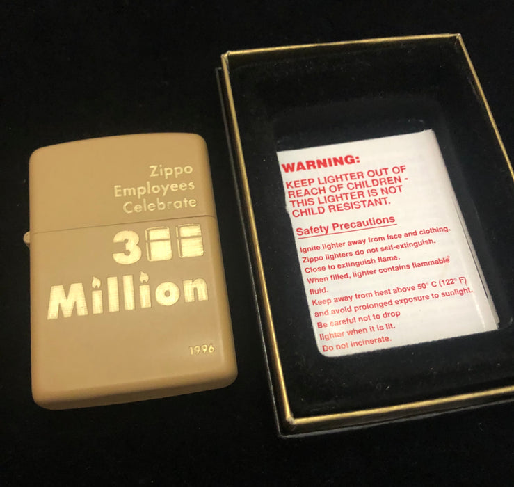 1996 Rare 300 Million Zippo Employees Celebration Lighter