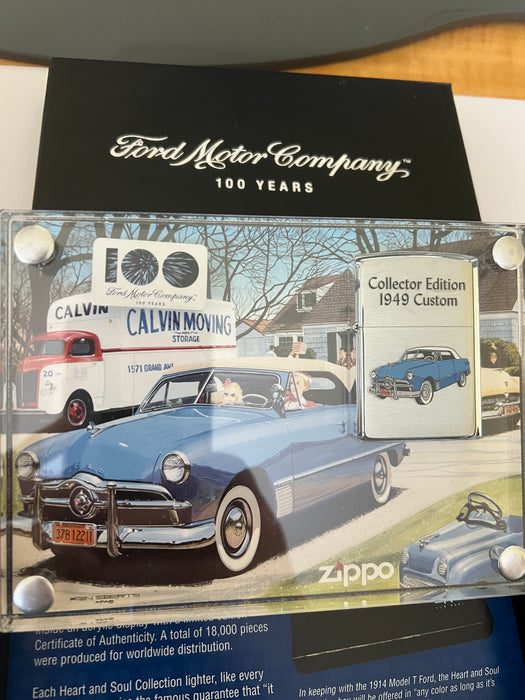 Ford 100 Year Anniversary Zippo Lighter Set - 1949 Ford