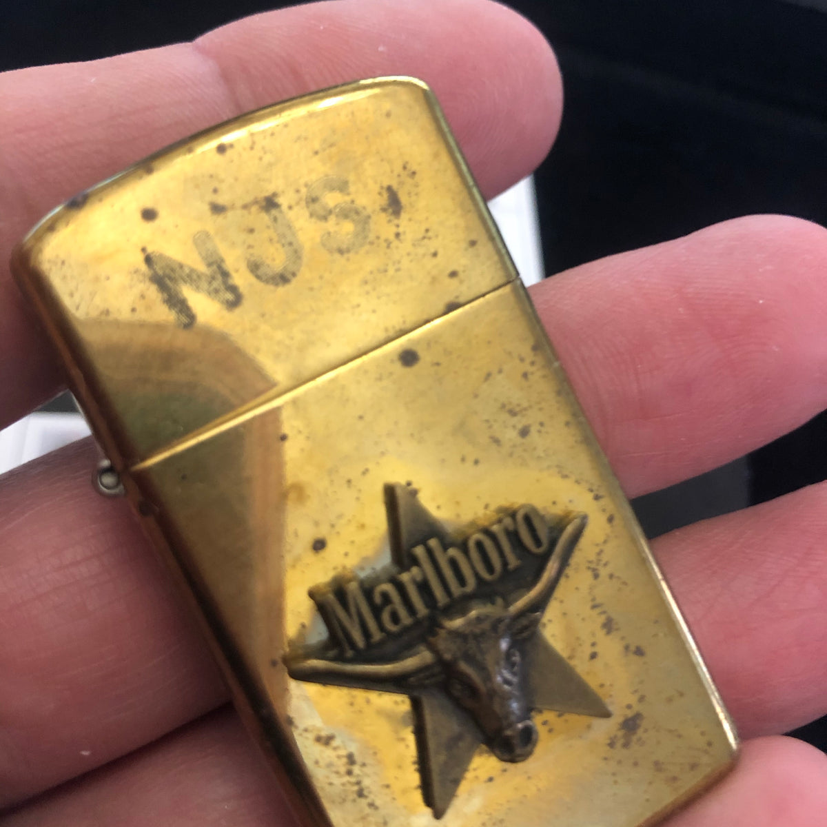 1991 Marlboro Brass Star Longhorn Vintage Zippo Lighter