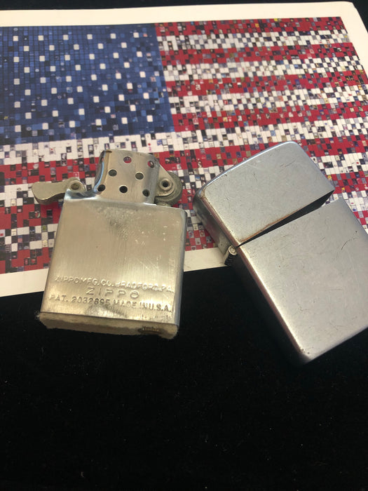 1953 “Hard Pushed” Steelie - Vintage Zippo Lighter