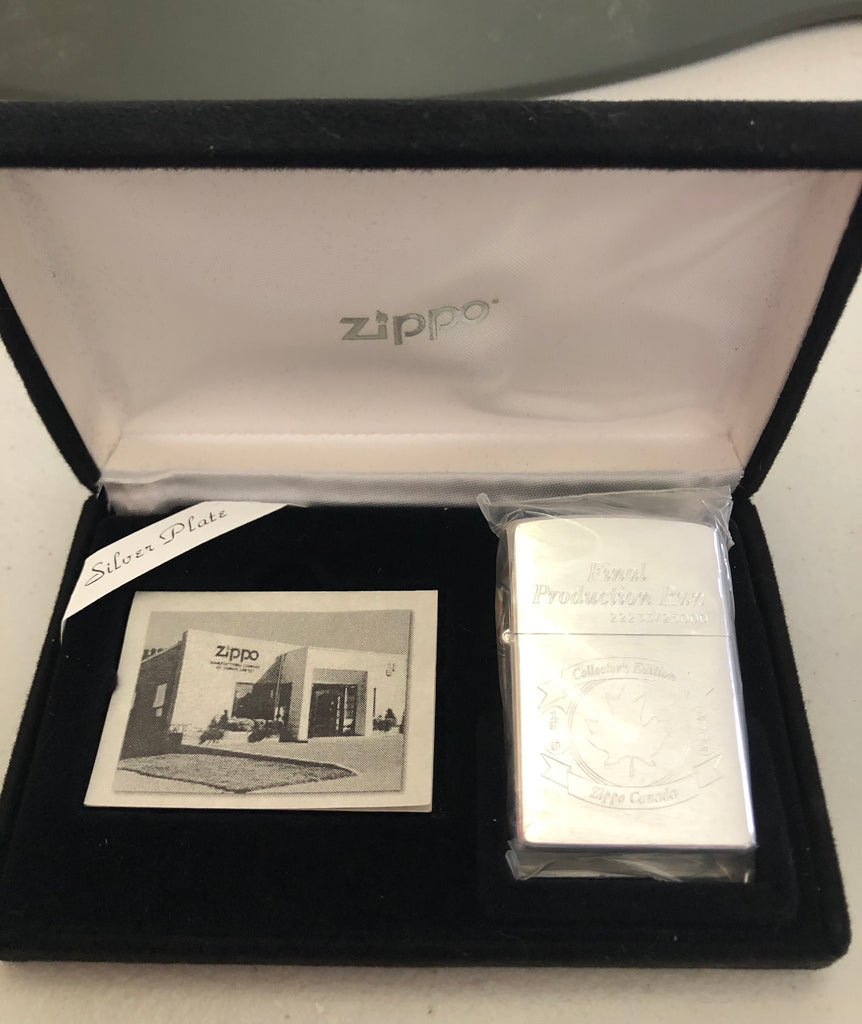 2002 Silver Plated Final Run for Zippo Canada - Numbered