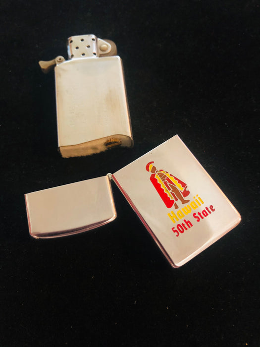 1968 Hawaii 50th State Slim Vintage Zippo — Collectors Flame