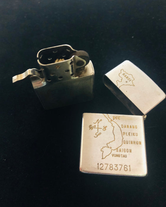 1968 Vietnam Soldiers Vintage Double-Sided Zippo Lighter - Free Shipping