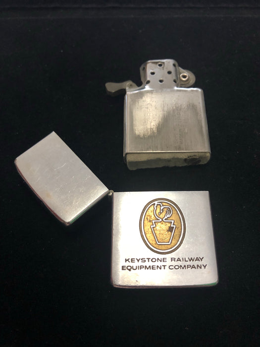 1962 Keystone Railway Vintage Zippo Lighter