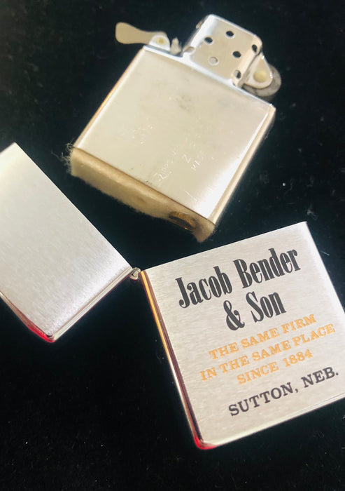 1973 MIB Vintage Jacob Bender & Son Zippo Lighter