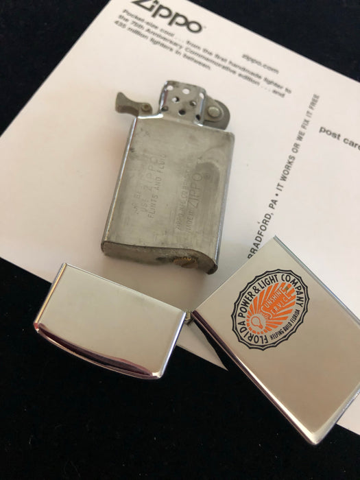 1968 Florida Power & Light Vintage Zippo Lighter