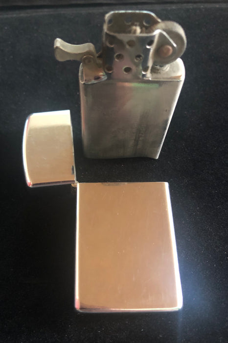 1975 High Polish Slim Zippo Lighter - Used - Very Good