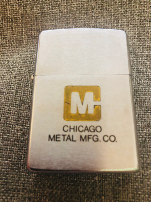 1974 Chicago Metal Zippo Lighter - Good