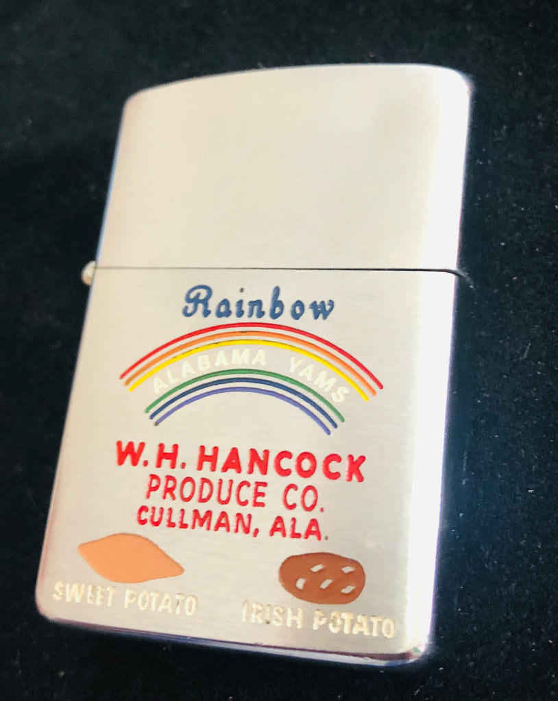 1959 RARE 9 Color Etch & Paint WH Hancock Rainbow Vintage Zippo Lighter