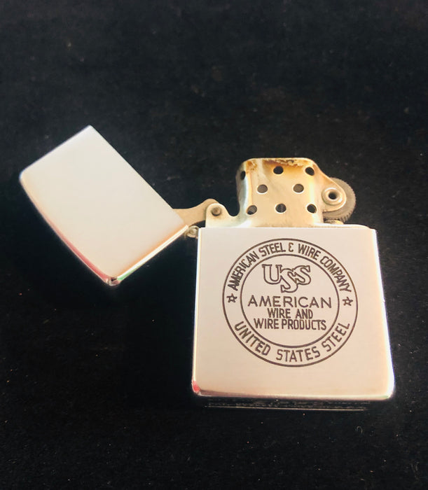 1951 American Steel & Wire Company Vintage Zippo with Nickel Silver Insert