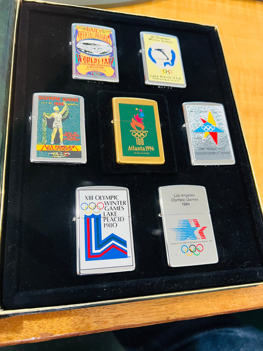 1996 Zippo Olympic Games Collection - 8 Mint Lighters - Numbered 1996 Zippo Olympic Games Collection - 8 Mint Lighters - Numbered