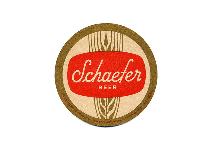 1968 Schaefer Beer Emblem Vintage Slim Zippo Lighter